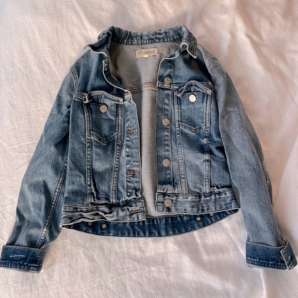 Madewell Cropped Jean Jacket XS